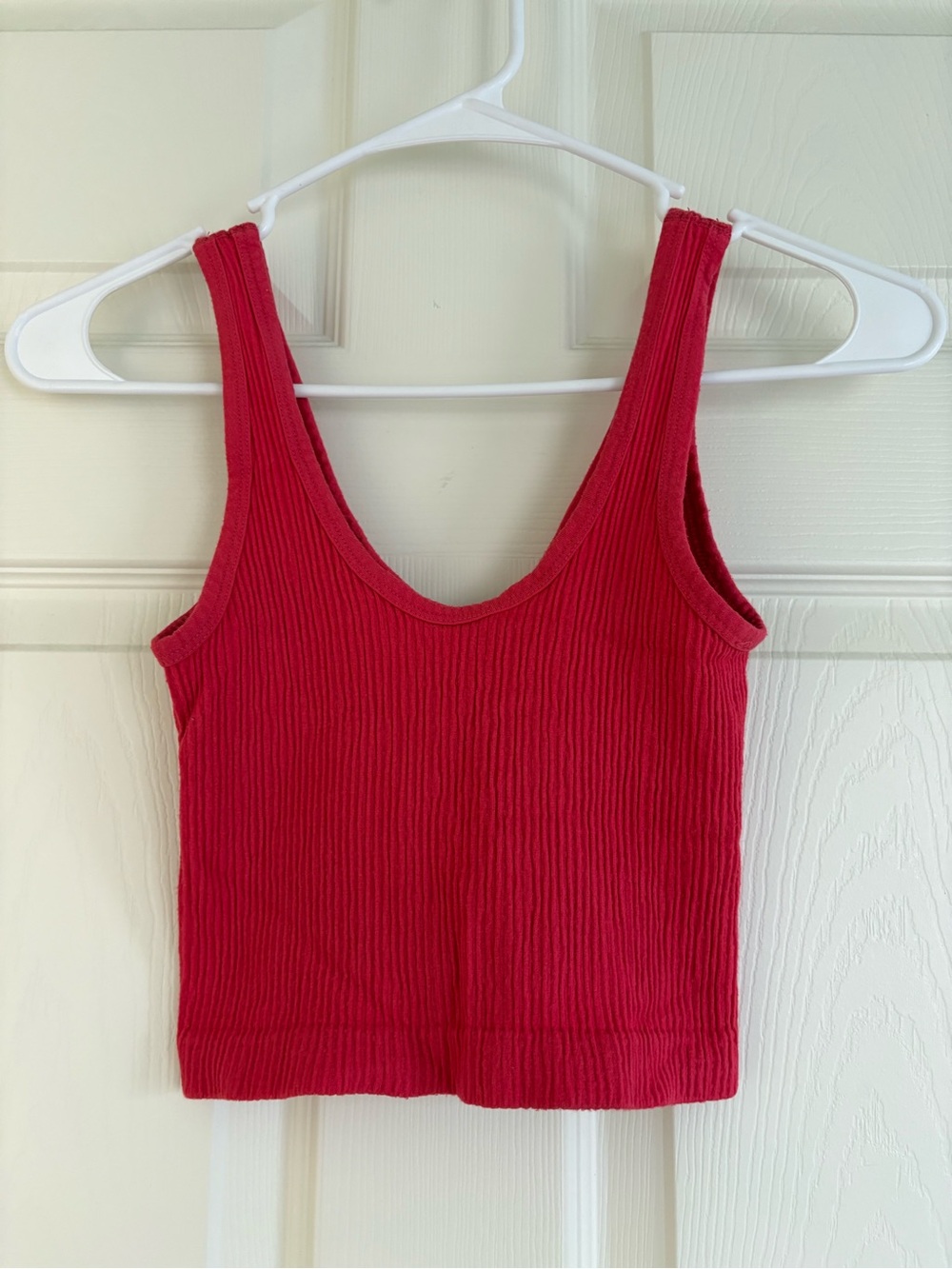 Forever 21 Red Ribbed Tank Top - Women